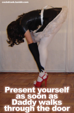 cockdrunk:Pic courtesy of http://sissypenelope.tumblr.com/Want to find yourself a sissy to fuck tonight? Visit http://sissy-meets.tumblr.com/ and find an eager to please sissy.