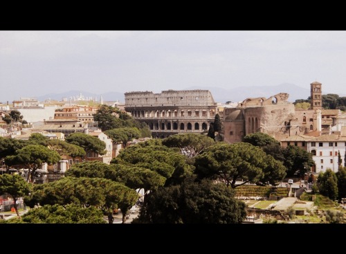 swirlingstardust: &ldquo;When falls the Coliseum, Rome shall fall; And when Rome falls—the