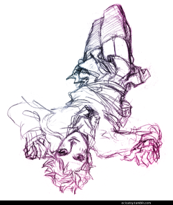 ocicatsy:  Another sketch of Oikawa in a skirt 