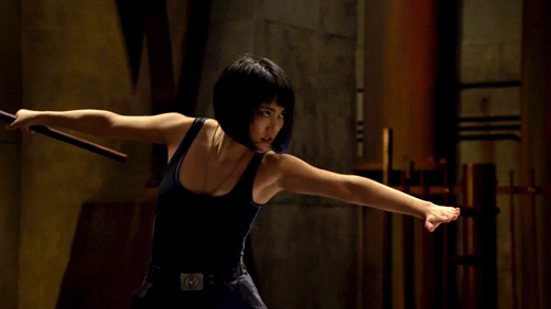 thefilmfatale:  Director Guillermo del Toro talks about Rinko Kikuchi and her character Mako Mori in Pacific Rim:  “I was very careful how I built the movie. One of the other things I decided was that I wanted a female lead who has equal force as