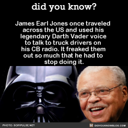 Did-You-Kno:  Did-You-Kno:james Earl Jones Once Traveled Across The Us And Used