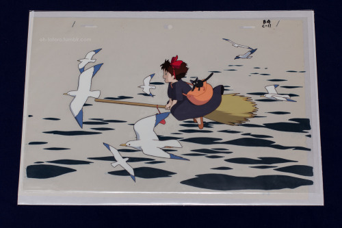 oh-totoro: My producton cel from Kiki’s Delivery Service (魔女の宅急便)This is my animation cel pain