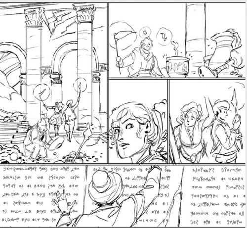 From DELILAH DIRK AND THE PILLARS OF HERCULES, book three in the series: ancient script in an ancien