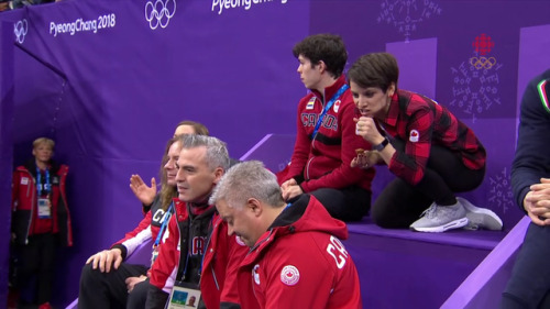 rockofgelato:Meagan Duhamel cramming a cookie into her mouth on the Canadian figure skating stream. 