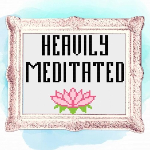 New pattern in the shop today! ✨ . I love meditating and its many benefits! For me, meditation provi