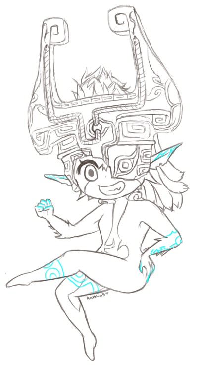 kattlink:I did a Midna sketch a while ago too so here’s that.