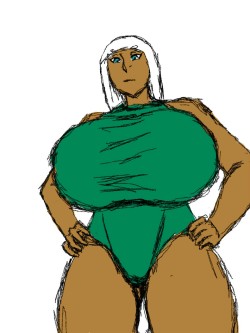 remake178:  Fitting swimsuit for Venti