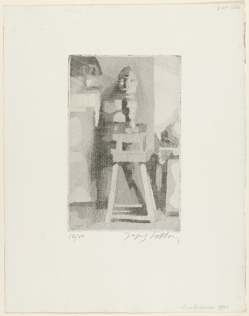 Sculptures, Jacques Villon, 1931, MoMA: Drawings and PrintsLarry Aldrich FundSize: plate: 7 3/8 x 4 