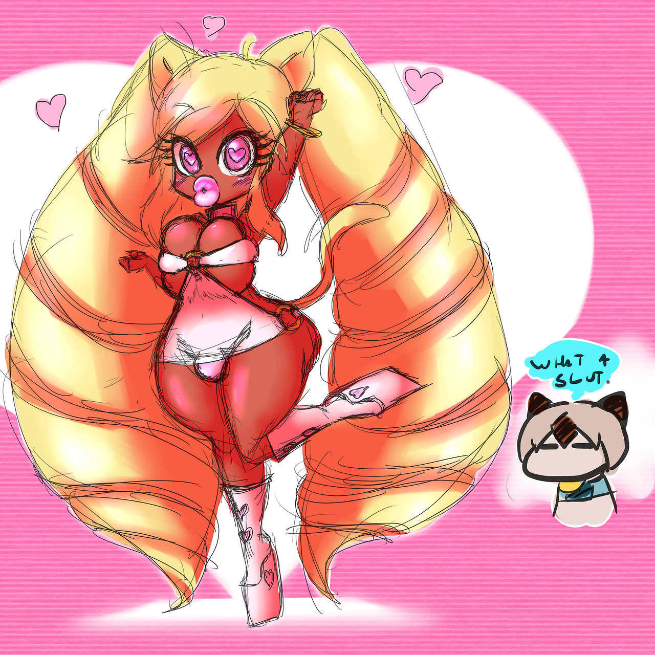 asknikoh:Was in a mood for a more ganjuro bimbo look for NekoH so i decided to do