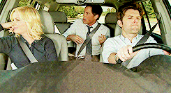 prattandscott:  I laughed the hardest: When Chris Traeger played “air banjo”