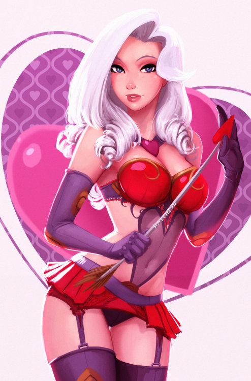 itsmissvalkyrie: league-of-legends-sexy-girls: Heartseeker by Raichiyo33 Heartseeker ashe is such an