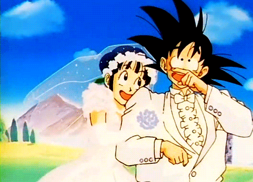 mysticmew:         *♥ Goku x Chi-Chi ♥*  “A great marriage is not when the ‘perfect couple’ comes together. It is when an imperfect couple learns to enjoy their difference.” —  Dave Meurer.