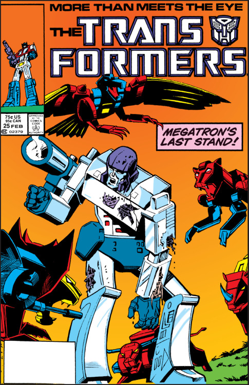 the cover to The Transformers (1984) #25 by Herb Trimpe