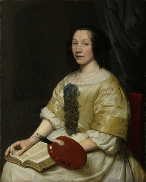 Maria van Oosterwijck por Wallerant Vaillant, 1671.