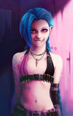 weagueofwegends:  JINX by Grooooovy 