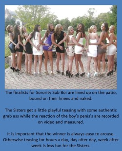 tangodeltawilli:  The finalists for Sorority