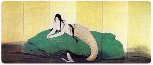 kakemono 掛物 -  rouleau suspendu Shima Seien 島成園 (1892 – 1970).Elle fit surtout des peintures dans le