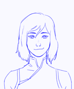 maveartworks:A scrapped loop animation of Korra shaking her new bob I did with TVpaintAnimation. nonetheless she looks adorable. &lt;3