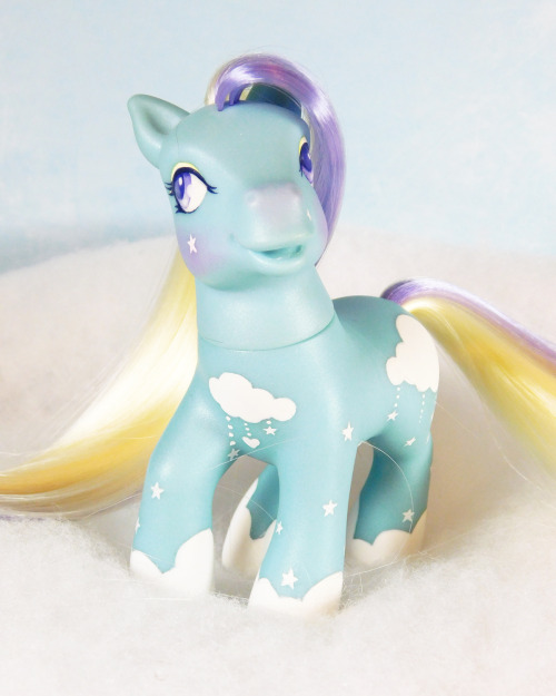 Hushabye is a repainted and rehaired G3 MLP one-of-a-kind customs. He’s on Etsy now and you can buy 