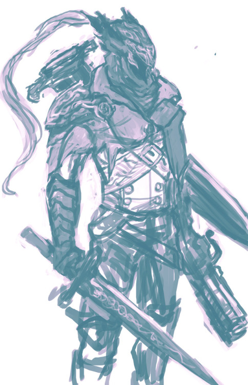 shimhaq98:Artorias the Abyss Hunter! In progress, his sword is smaller because its a trick weapon, t