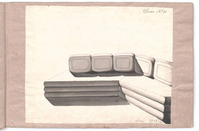 Joseph Ulrich Danhauser, design Divan N° 21. - 1814-1829. MAK - Austrian Museum of Applied Arts 