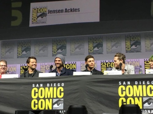 Supernatural panel at #SDCC 2/3. Taken by my friend so I could relax and enjoy.Feel free to share 