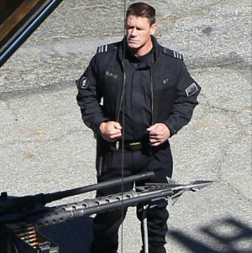 relatablepicturesofoptimusprime:  More behind the scenes pics of John Cena as a Sector 7 Agent. Pics courtesy of @johncenacrews on Instagram.