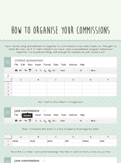 okyi:  How to Organise your Commissions I thought I’d upload this here too!! full version 