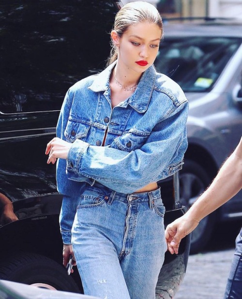 shopredone: Double RE/DONE @gigihadid #shopredone