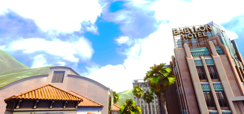 rafeadllers:   Overwatch maps - Hollywood  ↳ Welcome to the glitz and glamour of Hollywood, California, where palm trees and fancy cars line the streets, and movie stars, directors, and high powered studio executives rub shoulders for a chat and a drink