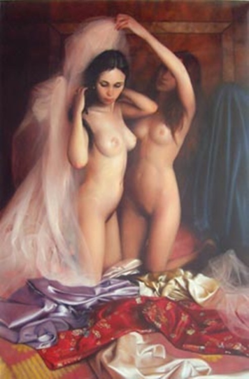 artbeautypaintings:  Silk and satin - Andrei Belichenko 