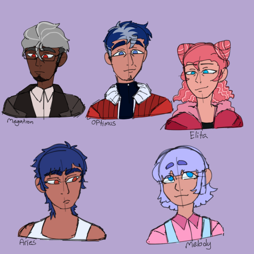 Took Many Tries But I Came Up With Some Human Designs For Megoplita And Skystar(I Feel Like Skyfire Could