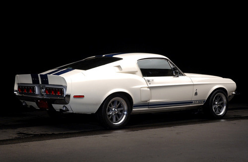 1967 shelby gt500 blue with white stripes