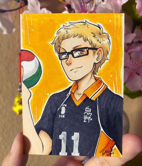 ✨Commission of Kei Tsukishima from the anime, “Haikyuu!”, done for the winner of my summer giveaway.