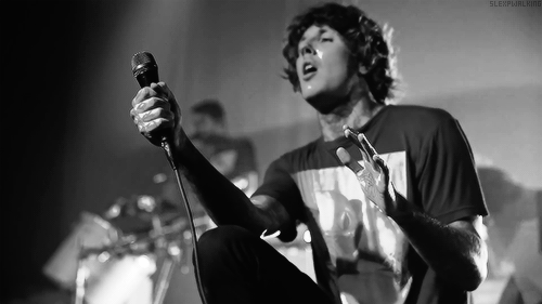 slexpwalking-deactivated2015042:  Oliver Sykes during Shadow Moses. 