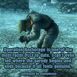 [Text: Operation Anchorage is one of the most racist DLCs to date. I can’t even tell where the parody begins and ends because it...