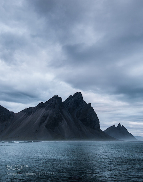 blue hour at stokksnes. mount vestrahorn. south east iceland. by tannerwendell