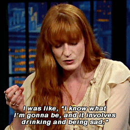 rosemondepike: Florence Welch on Late Night with Seth Meyers