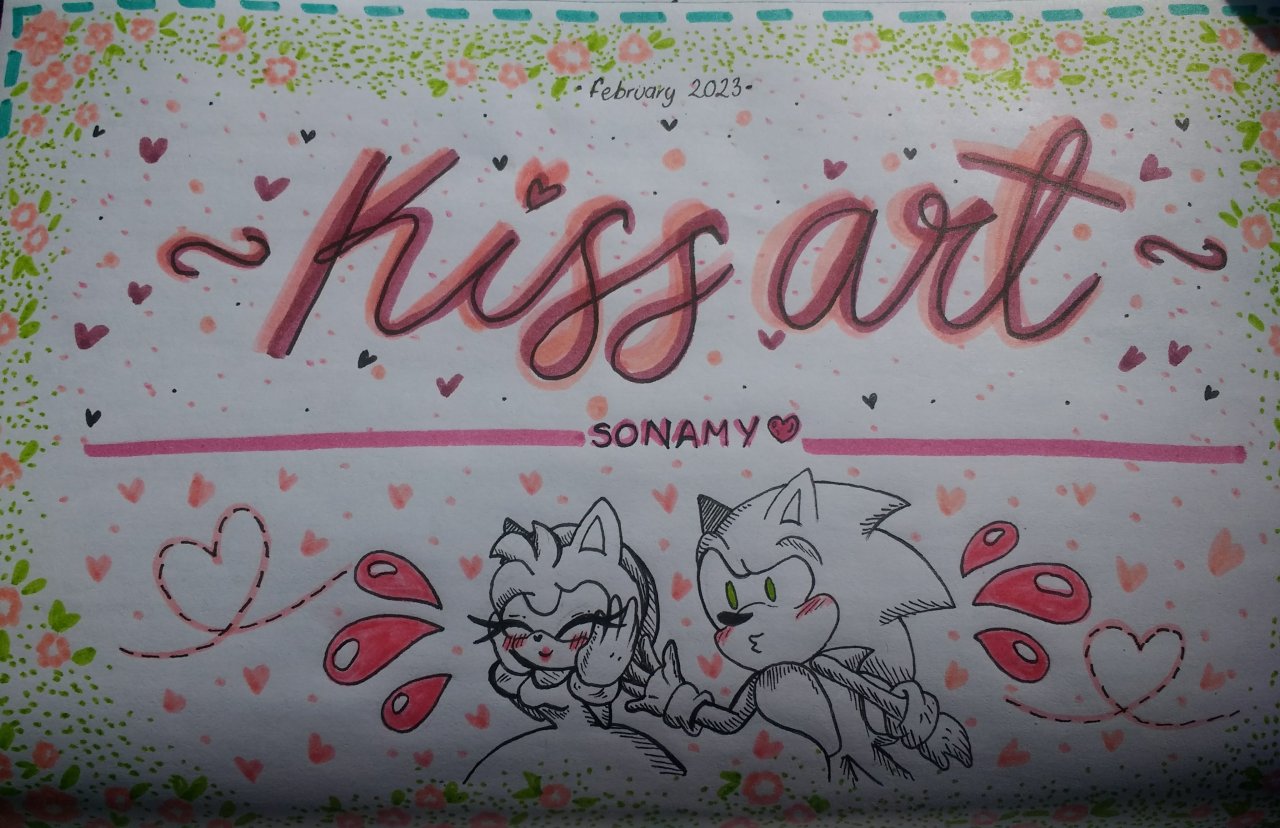 WattsonRose — Little Kiss Redraw sonamy comic :3