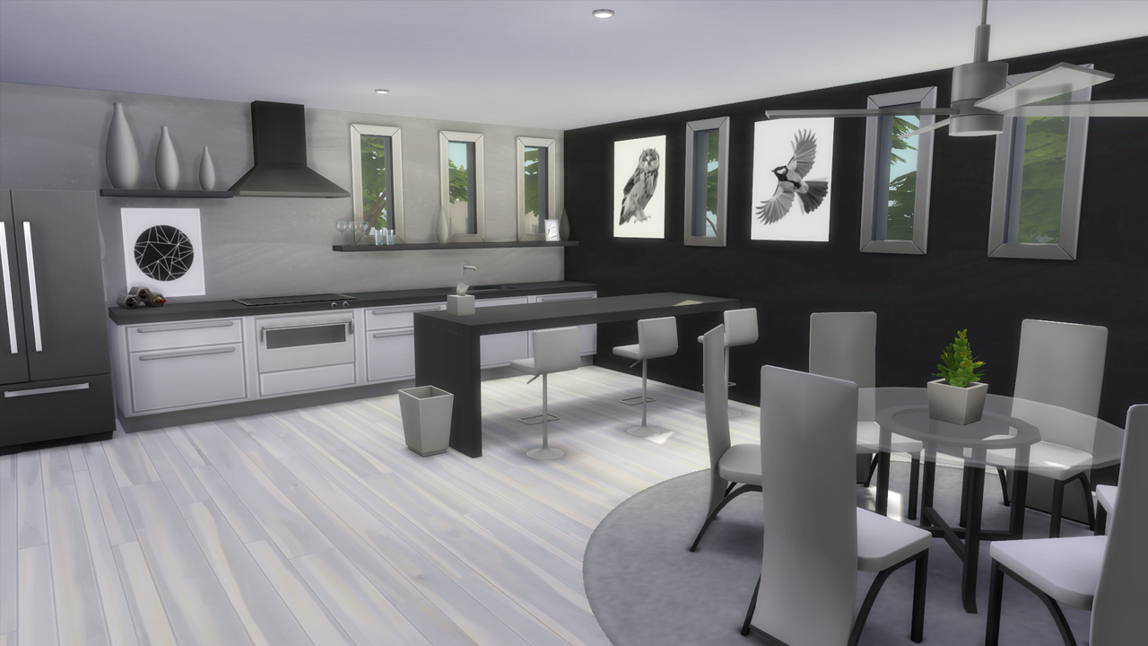 Illogical Sims Cc Renders Sleek Kitchen Cc Stuff Fully Base Game Compatible