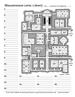 Axebanegames:  Megadungeon Level 2 (Map #32)The Megadungeon Project Continues With