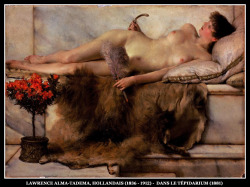 adhemarpo:  Lawrence Alma-Tadema, Hollandais (1836 - 1912) -  Dans le tépidarium (1881)