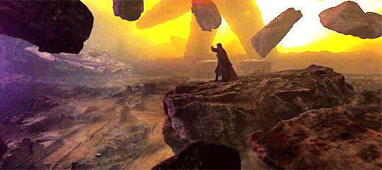 brolinjosh: Stephen Strange deflecting Thanos’ attacks;