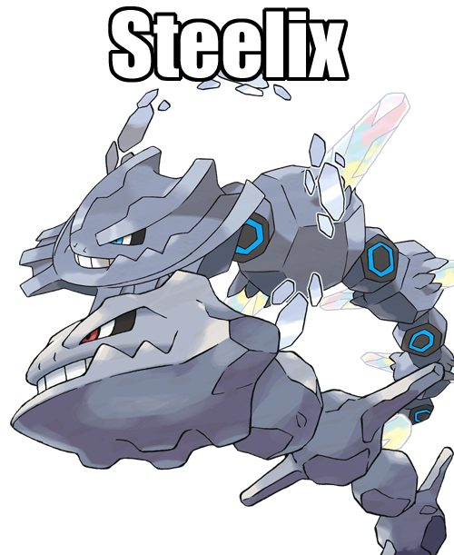 I don't like it as much as my Onix, but I also drew Mega Steelix! :  r/pokemon