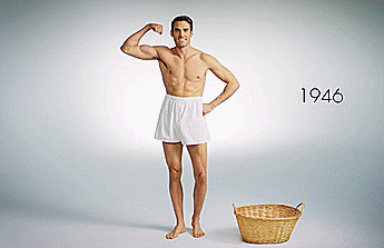1946 - 1956 - 1966Model John King does 100 Years of Men’s Underwearhttps://www.youtube.com/watch?v=P-lFrs8UwEs