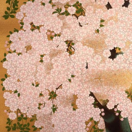 Painting by Meiji Hashimoto, entitled ‘Sakura‘  Japan Objects (@Japan Objects) on Instagram
