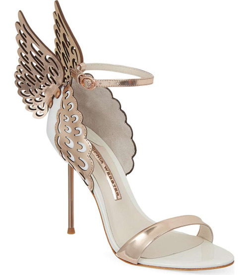 High Heels Blog Evangeline winged heeled sandalsSearch for more Sandals by… via Tumblr