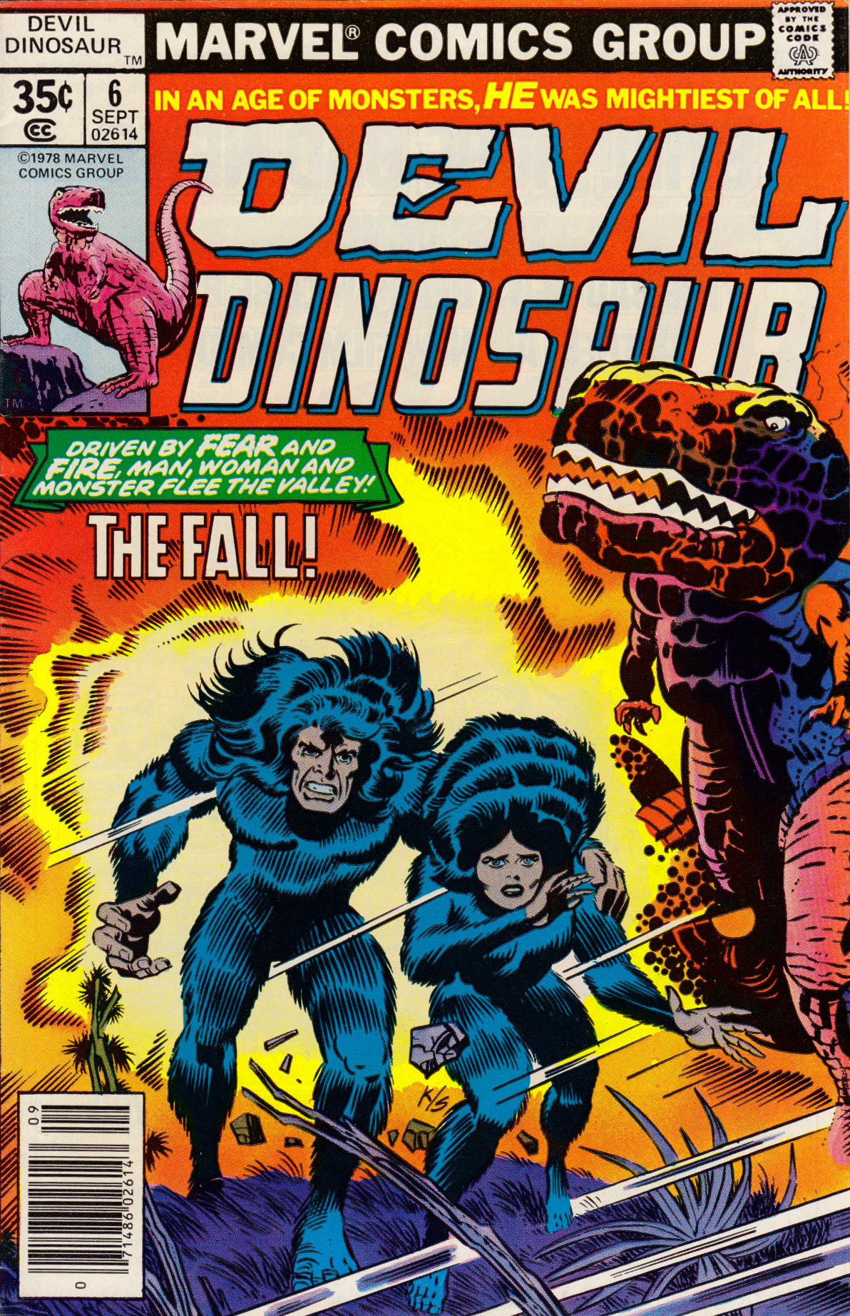 Devil Dinosaur No. 6 (Marvel Comics, 1978). Cover art by Jack Kirby.From Oxfam in