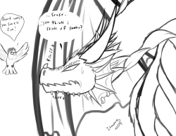 itrenore:  uh so…some small doodles of…dragon!ukai and crow!takeda…..  