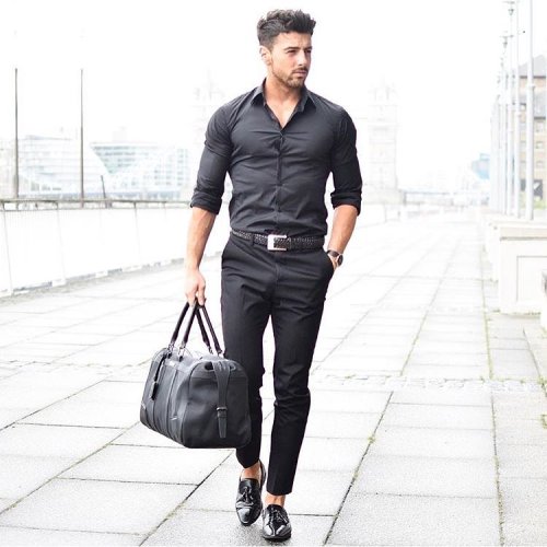 dappermenblog: DAPPER in all black @rowanrow • #DAPPERMEN